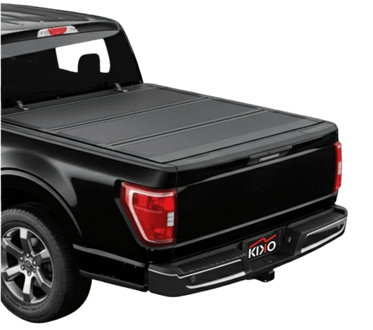 Kikito Truck Bed Tonneau Cover Compatible with 2017-2025 Ford F-250/350 Super Duty with 6.75ft Bed (82") Flip-Up Style FRP Hard Folding Truck Bed Cover No-Drill 100% Bed Access