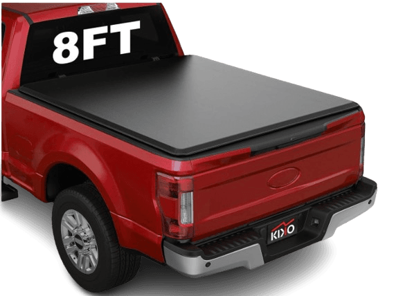 Kikito Vinyl Soft Roll-Up Tonneau Cover Truck Bed for 1999-2016 F250 F350 F450 Super Duty 8FT Bed (98")