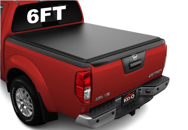 Kikito Vinyl Soft Roll-Up Tonneau Cover for 2005-2025 Frontier with 6ft(73.3in) Truck Bed